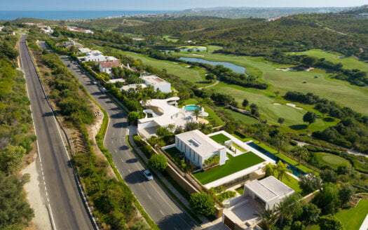 Frontline Golf Villa with Lush Garden